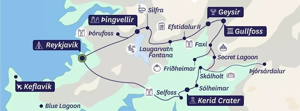 Gullfoss, Island Gullfoss, Island