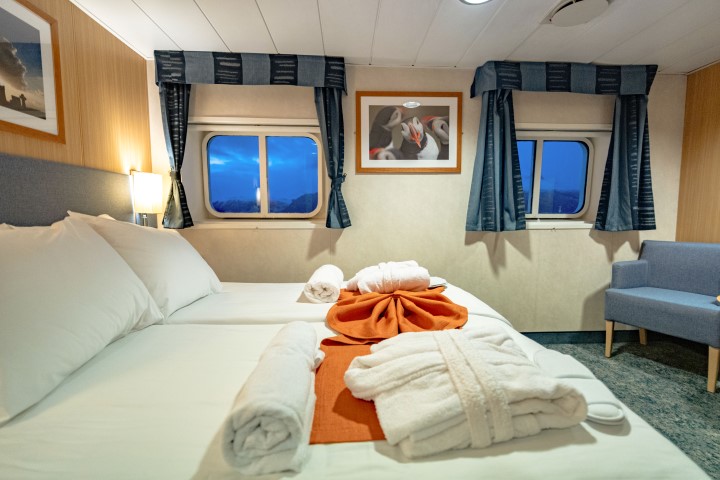 Standarkahyt på 24-timers Hvalsafari- og nordlyscruise