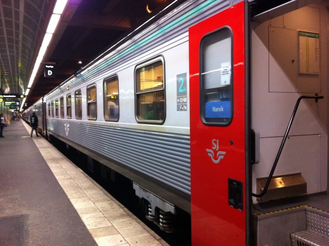 Med nattog fra gennem Sverige