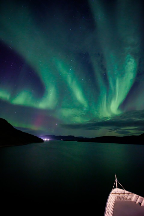 Midnatssol og nordlys