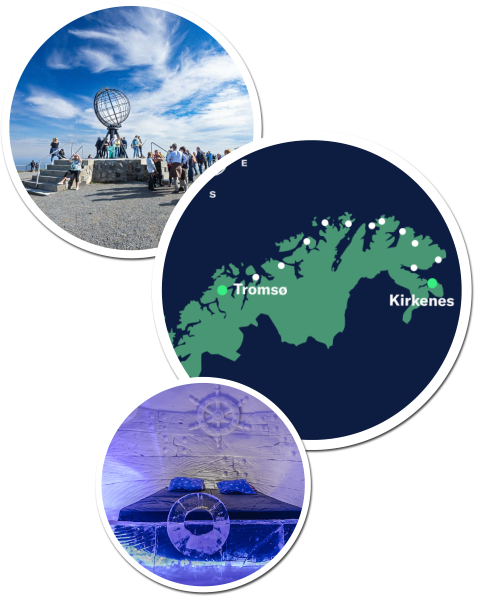 Krydstogt fra Tromsø til Nordkap og Kirkenes